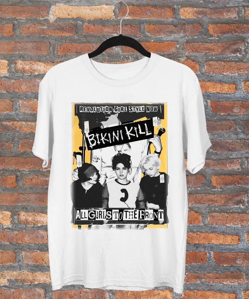 Bikini Kill Band Gift For Fan T-Shirt White All Size Unisex Unisex T-Shirt XXL