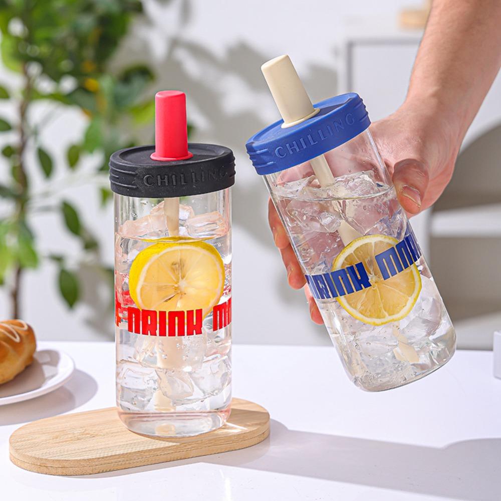 

Glass Tea Separating Bottle High Temperature Resistant Student Water Cup Gift бежевий