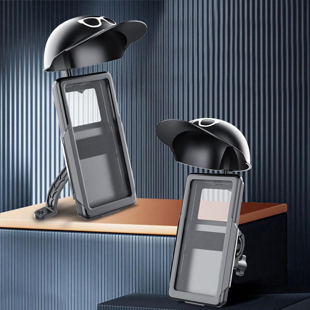 Motorcycle Phone Mount Biking Sun Hat Bracket Cell Phone Mount Stand For Women Men Riding Motorcycles Bicycles Scooters