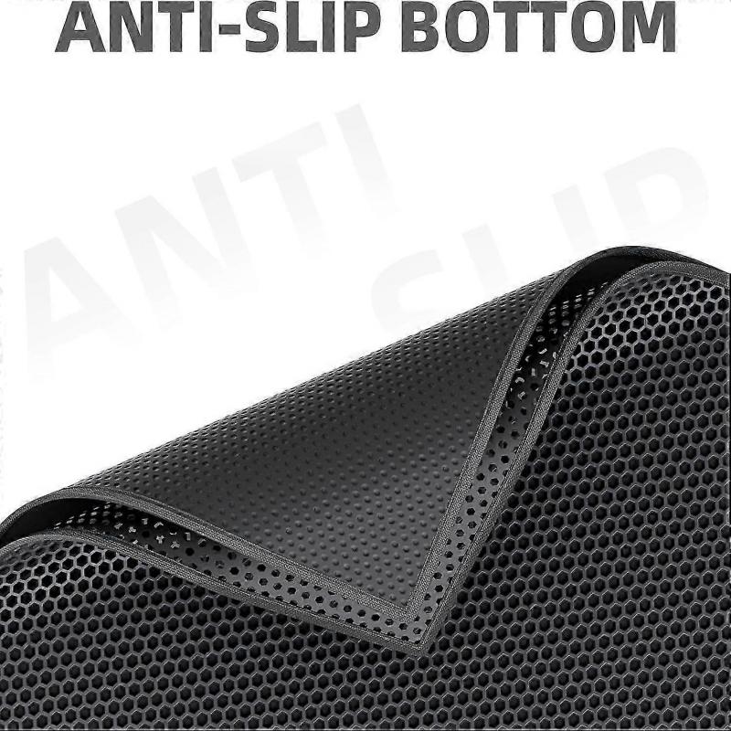 36" X 30" Washable Honeycomb Cat Litter Mat for Pets