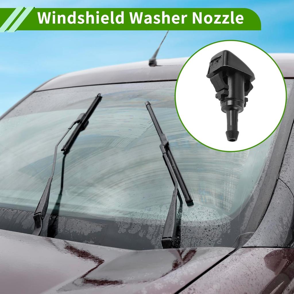 Windshield Washer Nozzle for Mitsubishi Eclipse 2006-2012 Black Front Windshield Spray Nozzles Wiper Spray Washer Jet Plastic 1 Set