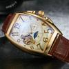 Modny Męski Zegarek Kształt Beczki Wina Lśniący Tourbillon W Pełni Automatyczny Mechanizm Mechaniczny Zegarek Mechaniczny reloj automático