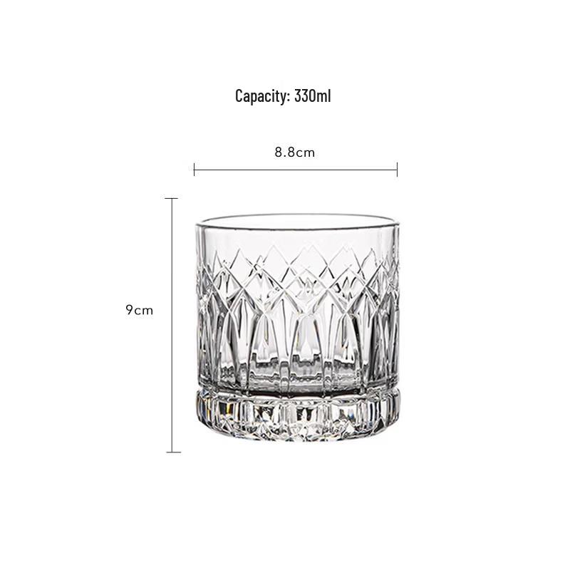 

Classical Striped Crystalrock Whisky Glasses (Set of 2)