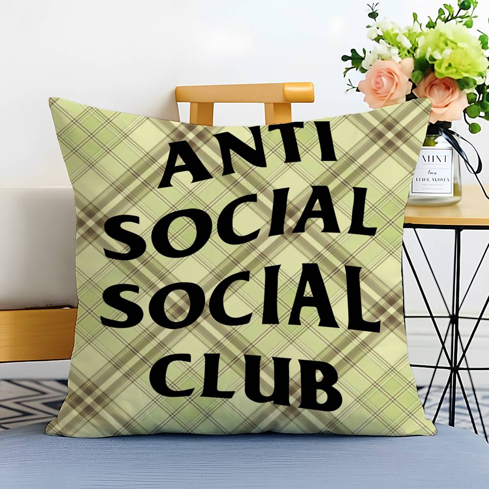 

Cool A-ANTI SOCIAL SOCIAL CLUB-MT Pillow Case Printed Brushed Fleece Pillow Baby Skin-Touch Eco-Friendly Dye-Sublimat 12x12Inch
