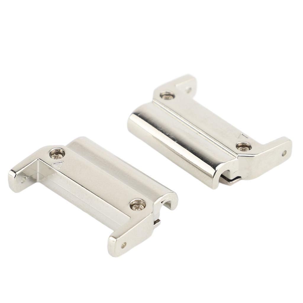1 Pair Metal Watch Band Adapter for Quick Fit Watch Replaceable Connector for Replacement Silver