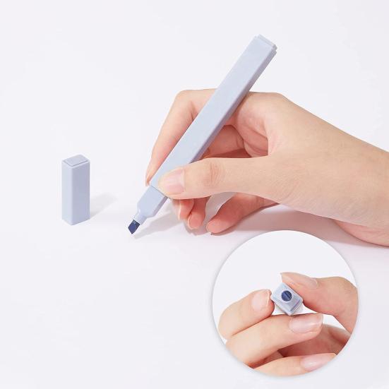 6ks zvýrazňovač pero Makaronová barva Hladké psaní Měkký hrot Estetický roztomilý dvojitý umělecký popisovač do školy