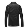 Luxurious Faux Leather Fur Jacket For Men With Warm Lined Interior And Slim Fit Design