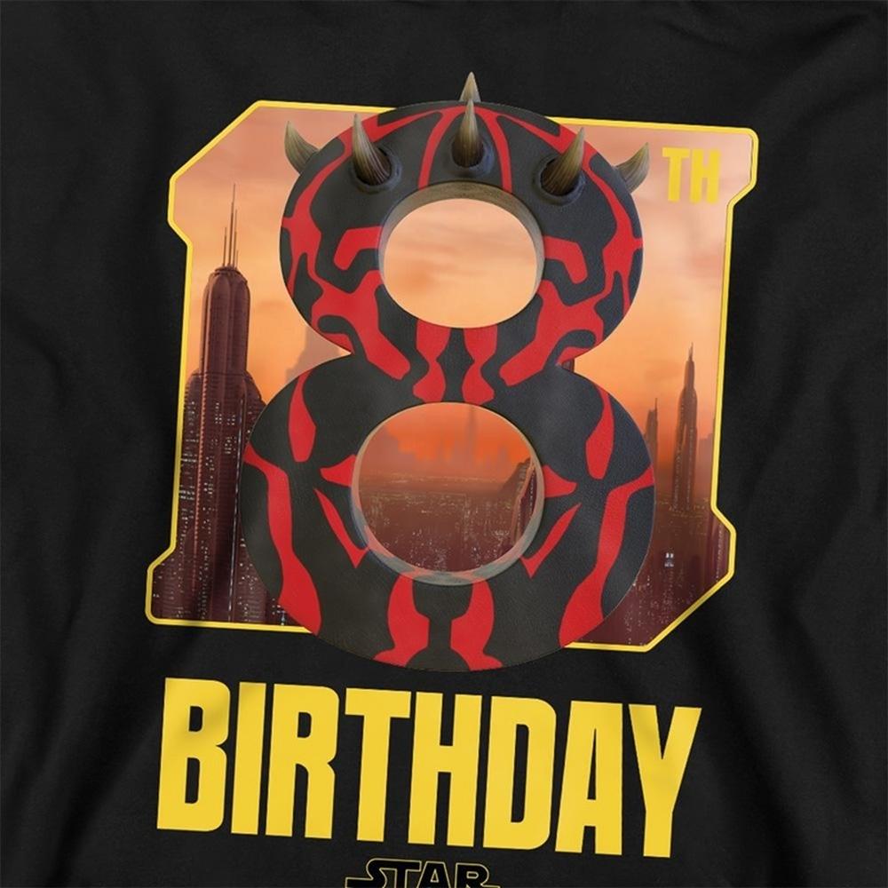 Disney Star Wars Childrens/Kids Darth Maul 8th Birthday Hoodie