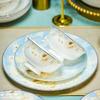 Handun European Bone China Dinnerware Set - Begonia Series