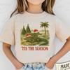 Kids Christmas Alligator T Shirt, Funny Holiday Gator Tee, Florida Christmas Shirt, Tis The Season Graphic Tee, Southern Wildlife Xmas Gift