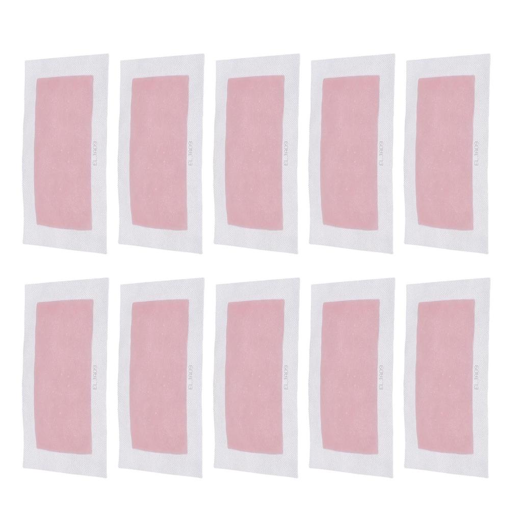10 Pcs Wax Strips Cleansing Double Sided Individual Package Hair Removal Wax Strips for Leg Arm