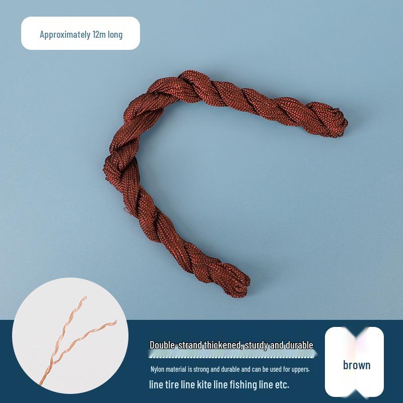 Shoe & Tire Repair Nylon Thread Set: Ideal for Shoes, Kites, Fishing, Hand Sewing, and Binding with Needle.