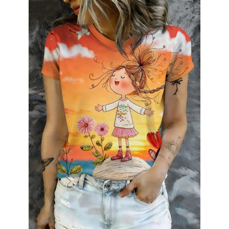 Gentle healing spring atmosphere casual top