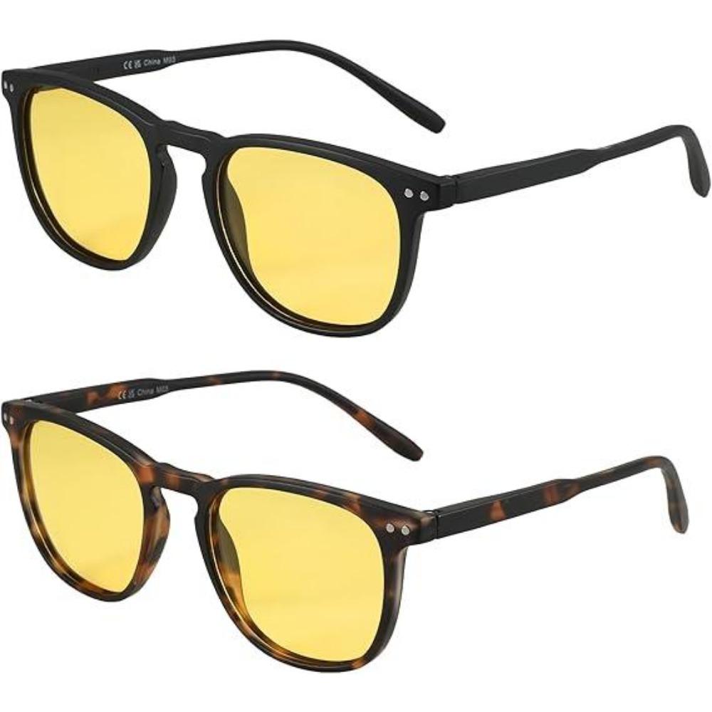 ZENOTTIC Retro Kleine Runde/Eckige Polarisierte Sonnenbrille Vintage Leichter Rahmen für Herren Damen Mode Shade
