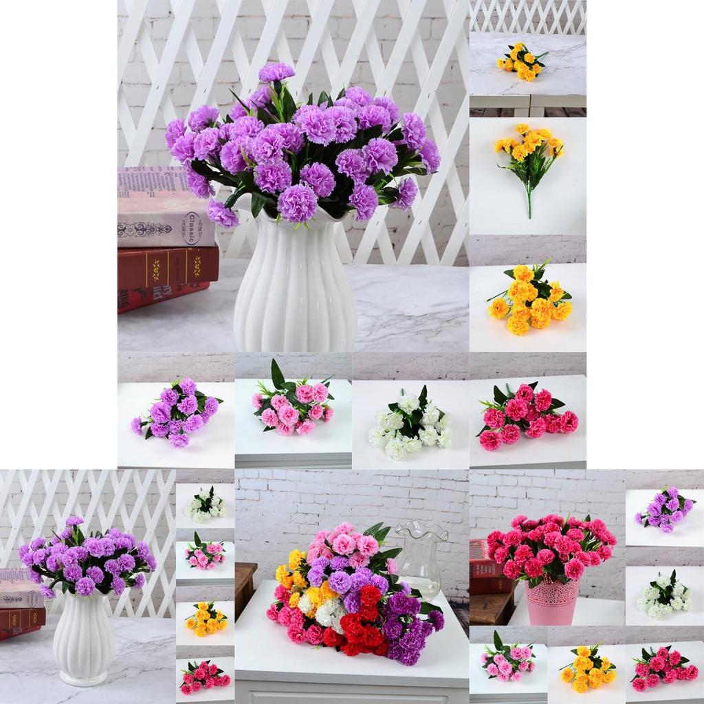 Lifelike Artificial Carnation Silk Flowers Perfect For Wedding Decorations