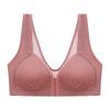 Plus Size Wire-Free Front Closure Bra with Side Support and Underarm Fat Coverage