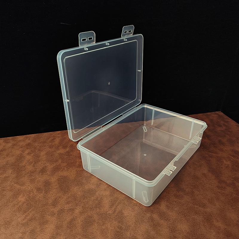 1950 Flip-top Transparent Plastic Storage Box for Bedroom Sundries, Sketch Tools & Electronic Components