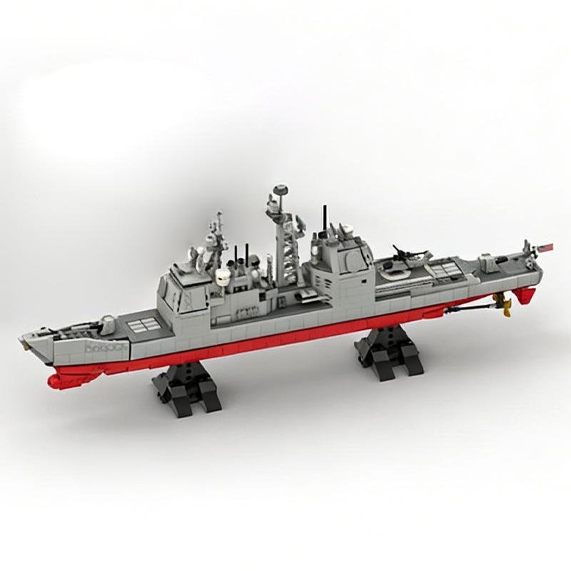 Platinum Brick Blocks MOC-175975-1 Ticonderoga-class Cruiser Model 1:300
