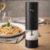 With Adjustable Coarseness Automatic Spice Mill Refillable Salt and Pepper Grinding Bottle  Cooking