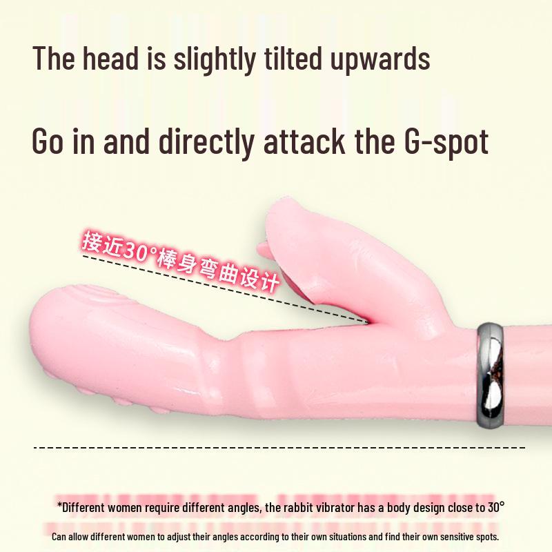 Deba Lick Rabbit Vibrator: Dual Vibration Massager with Tongue Stimulator for Female Pleasure