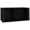 Maison Exclusive - Armoire à chaussures Noir 100x35x45 cm Bois d'ingénierie