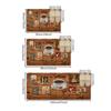 1PC, Retro Coffee Parlor Door Carpet Mat, Absorbent Non-slip Kitchen Mat, Washable Upholstery Mat