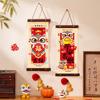 1 Pair Scroll Spring Festival Couplet Chinese Style 2026 Horse Year Door Hanging  Festive Atmosphere