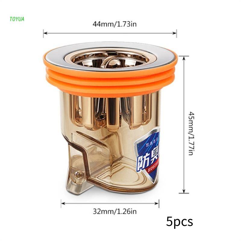 Duschgolvbrunn Backflödesskydd Avloppskärna ABS Luktfri Golvsil-Filter Avloppskärna För Kök Badrum Hushåll