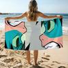 Art Cartoon Cute A-Aokizy Towel Beach Towel Oversized Quick Dry Towel Absorbent Soft Swim BeachTowels for Men Women