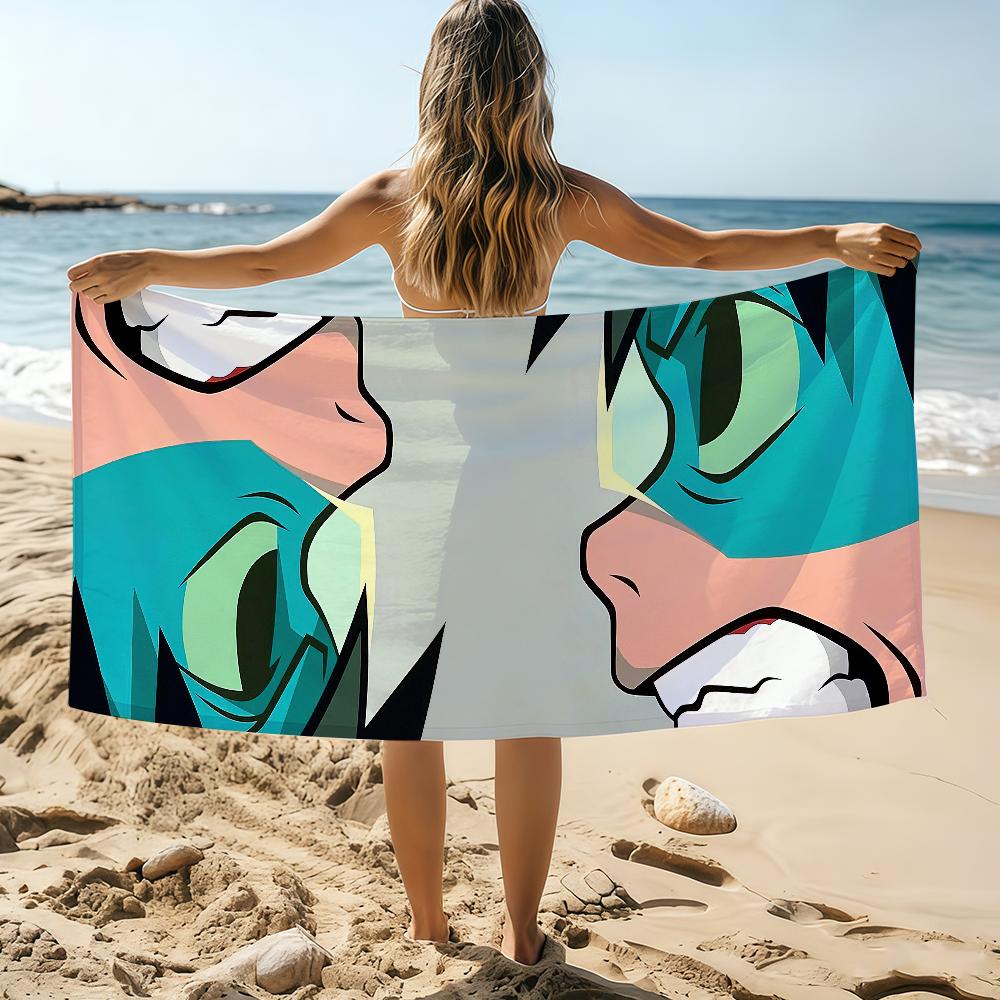 Art Cartoon Cute A-Aokizy Towel Beach Towel Oversized Quick Dry Towel Absorbent Soft Swim BeachTowels for Men Women