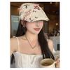Japanese sweet style~Vintage artistic forward cap for women, summer sun-shading beret, unique retro childlike cute duckbill cap