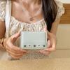 Portable Vintage Style Trifold Wallet Ultra Thin PU Leather Star Rivet Wallet Large Capacity Compact Size Cash Wallet Women