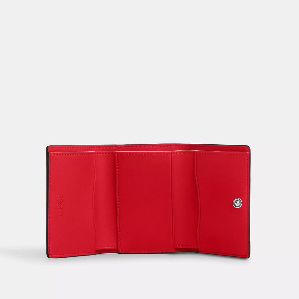 Coach Micro Wallet Silver Chalk