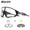 Scvcn Photochrome Radbrille Coole Fahrradsonnenbrille Sport Fahrradbrille Mountain Cycl Goggles UV400 MTB Road Herren Fahren