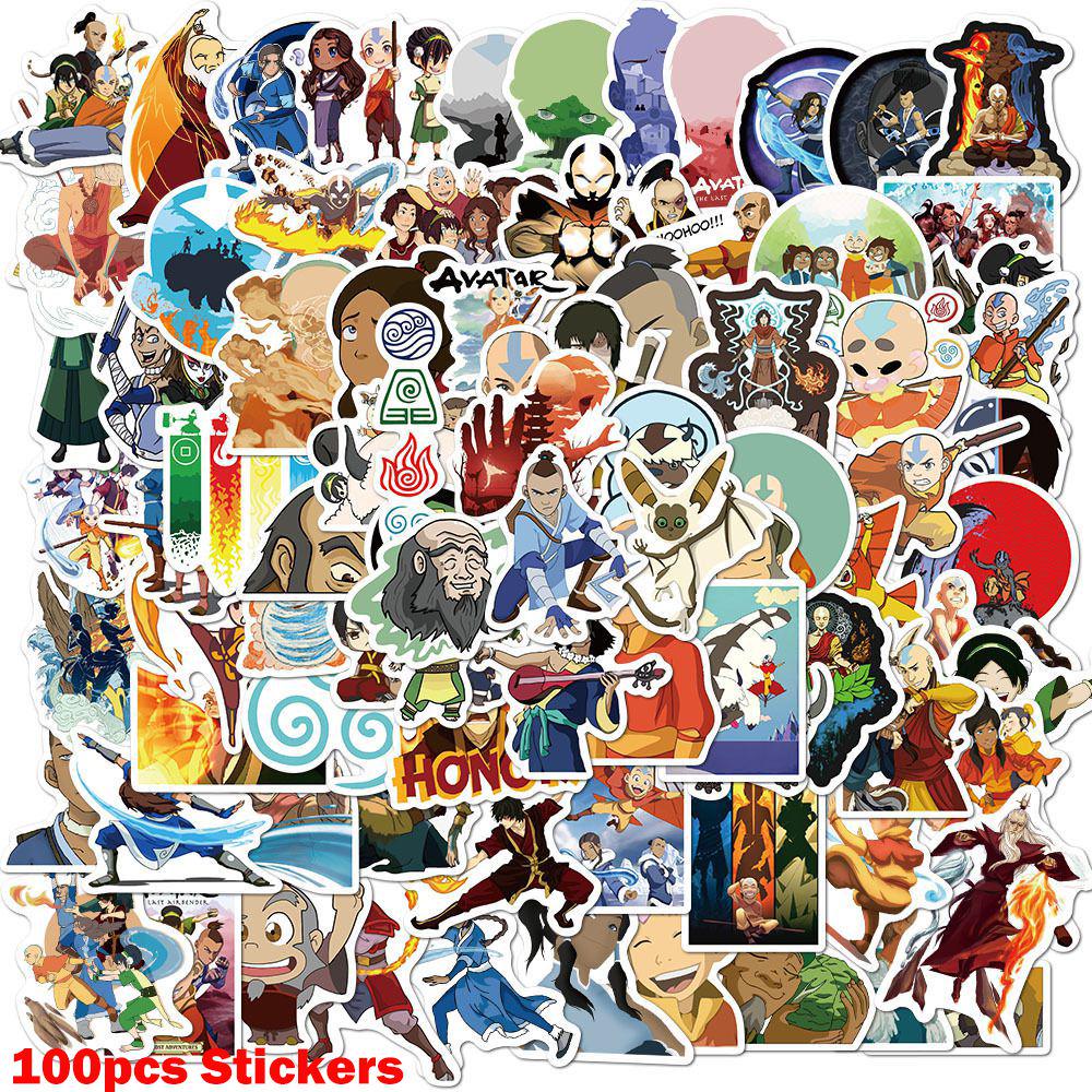 Avatar Stickers 100pcs Diy Luggage Laptop Skateboard Stickers