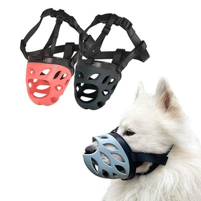 Adjustable Pet Dog Muzzle Safe Training Anti Stop Barking Supplie Lightweight Rubber Dog Muzzles Stop Biting Barking