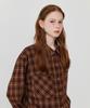 GRASPLAN Loose Fit Classic Check Shirt_Brown