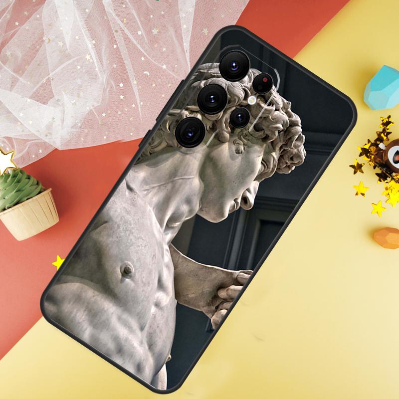 Michelangelo Art Phone Case For Samsung Galaxy S25 FE S23 S21 S20 S22 S24 S26 Ultra S10 S26 Plus Cover Coque