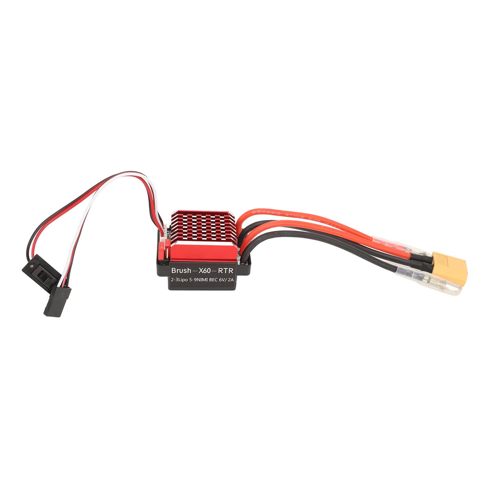 

320A Brushed ESC Electric Speed Controller Bidirectional with Brake for 1:10 RC Car Boat