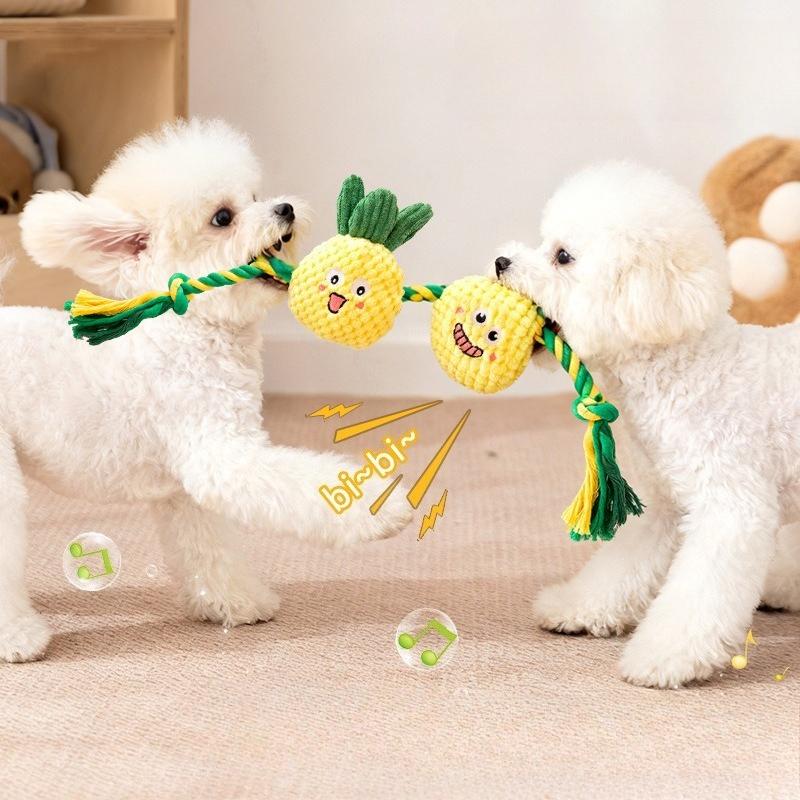 Dogs Tooth Chew Toy Indestructible Bite Resistant Small Medium Dog Chew Squeak Toy Interactive Plush Toy Pet Products