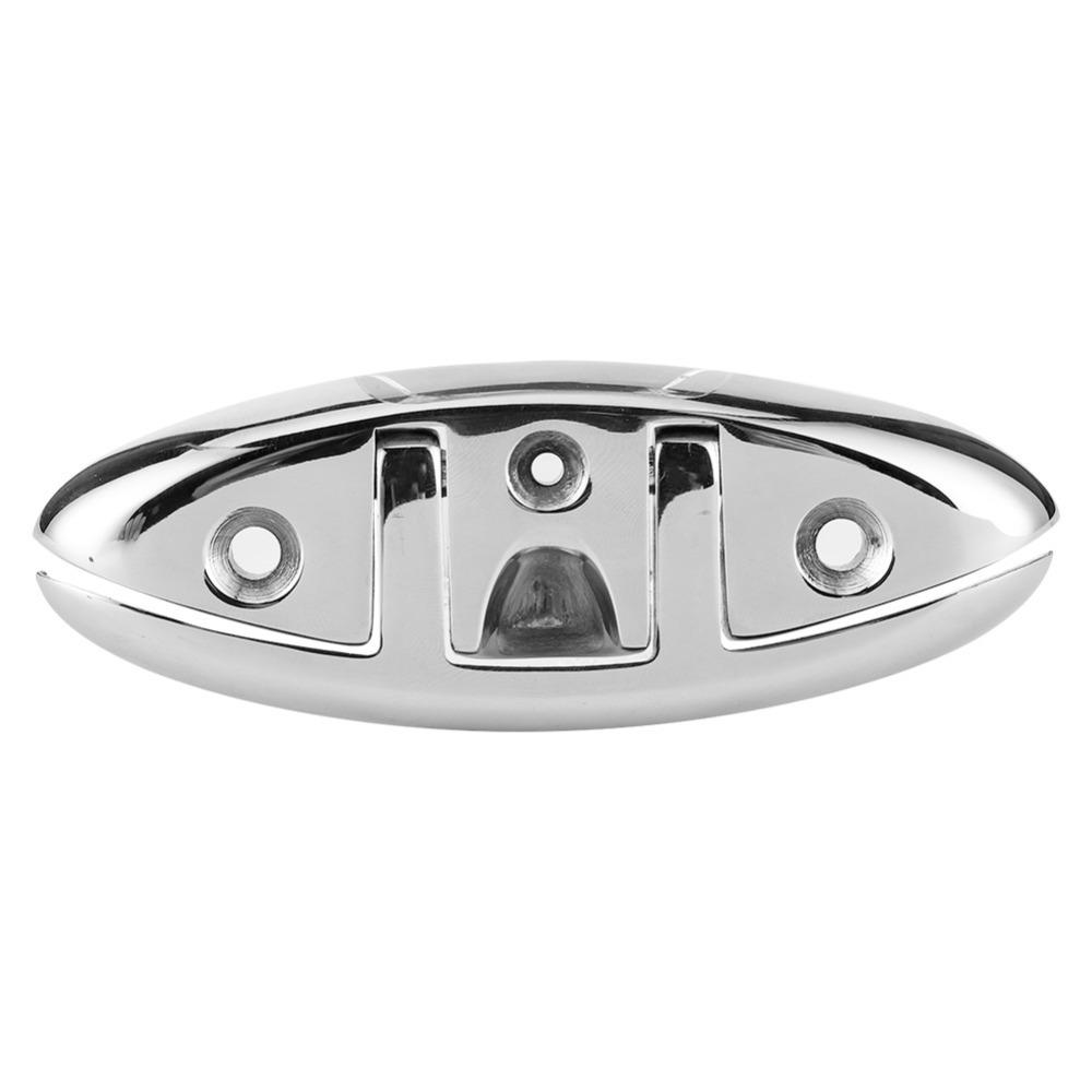 Dock Deck Hardware 5  6  Folding Flip Up Cleat 316 Stainless Steel Folding Boat Dock Cleats Boat Cleat Marine Use