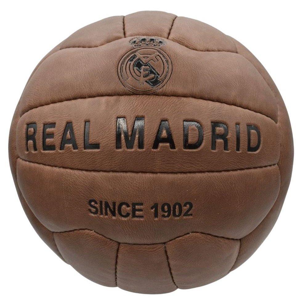 Real Madrid Official Licensed Genuine Leather Football RM7BG12 Brown