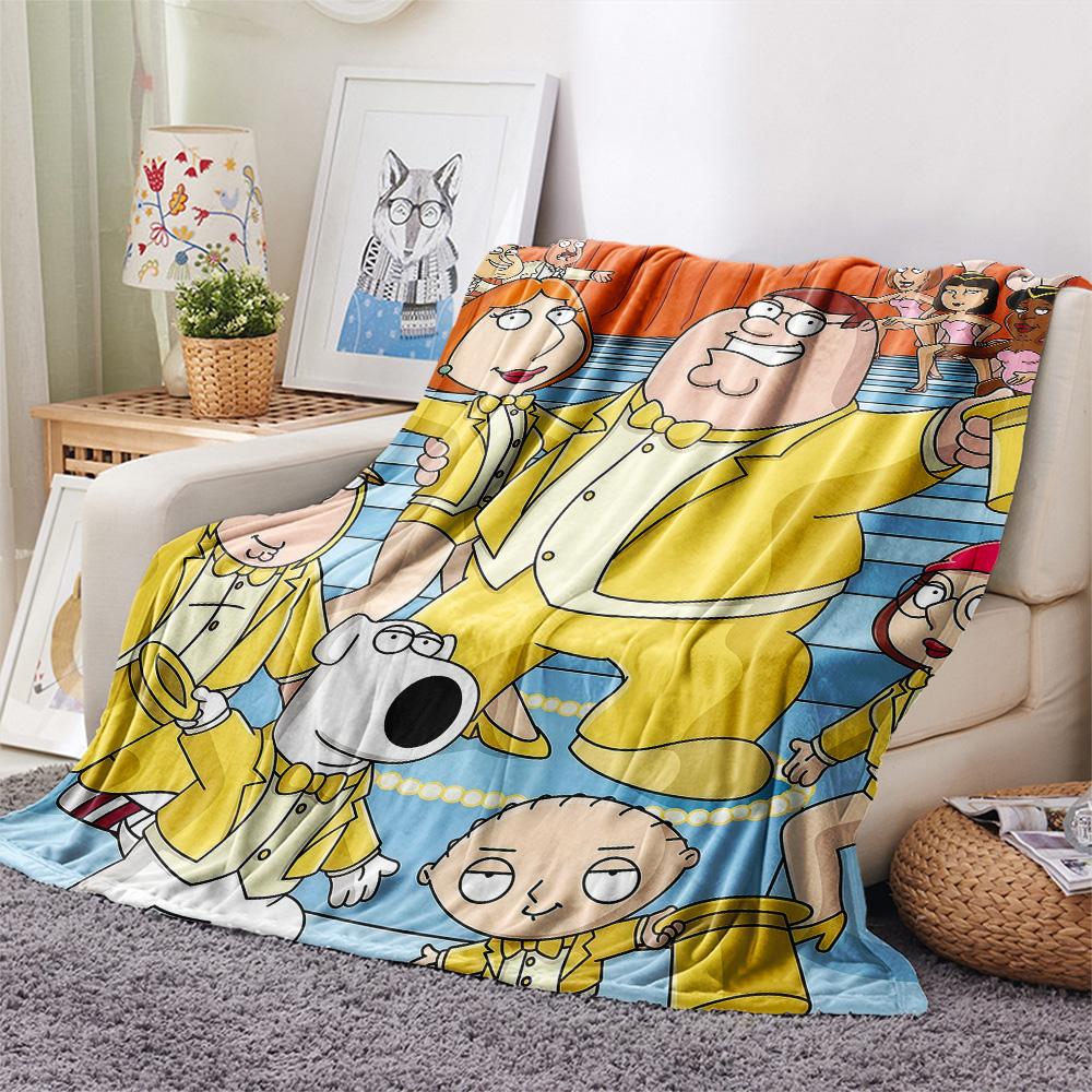 Family Guy2 Flannel Blanket, High quality Comfortable for All Seasons, Home Decor, Warmth and Comfort