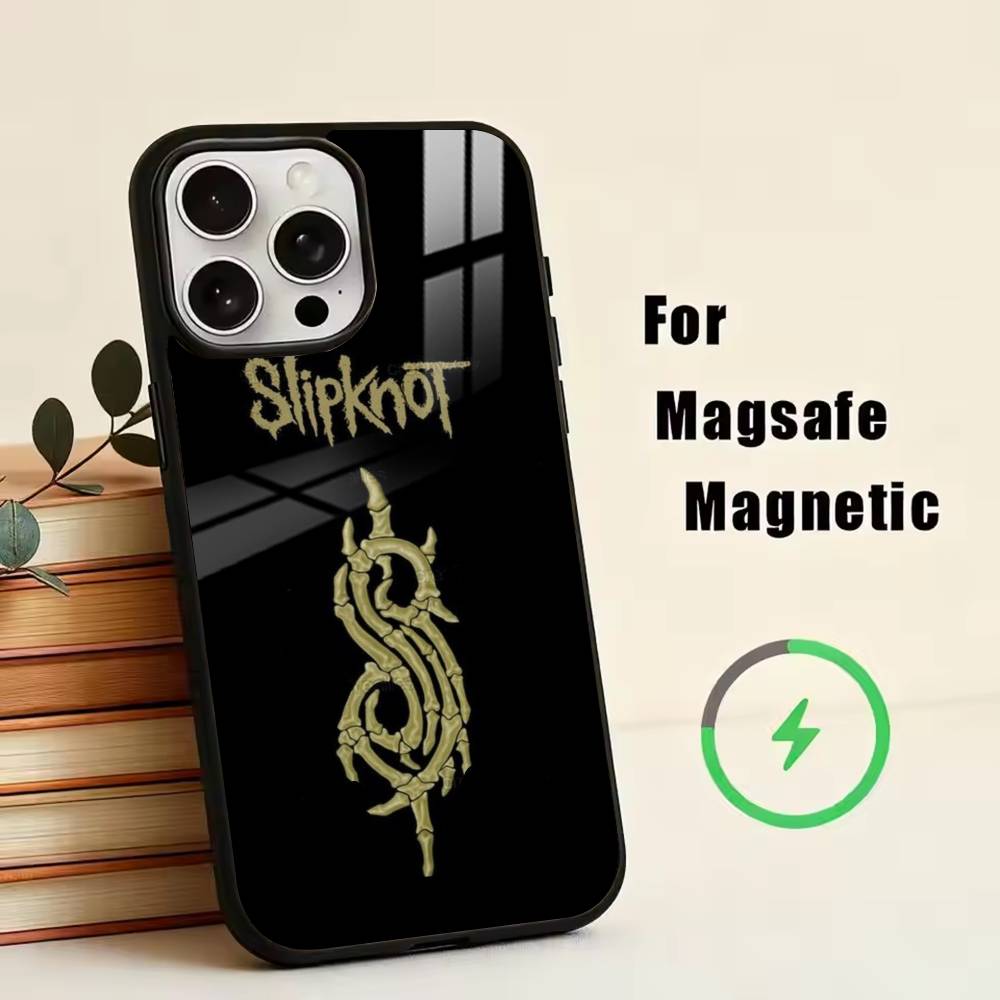 S-Slipknot Bone C-Church Phone Case For iPhone17,16,15,14,13,12,11 Plus,Pro Magnetic For Magsafe Wireless Charging