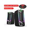 Wired & Bluetooth RGB Computer Speaker, Desktop Computer Speaker, Laptop Speaker, Desktop Stereo Speaker, USB Powered, with LED Ambient