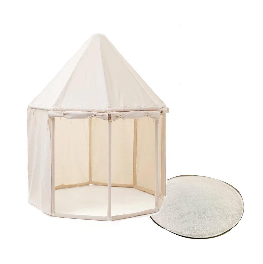 Oversized Octagonal Yurt Playhouse for Children - Princess Castle Style Indoor Tent