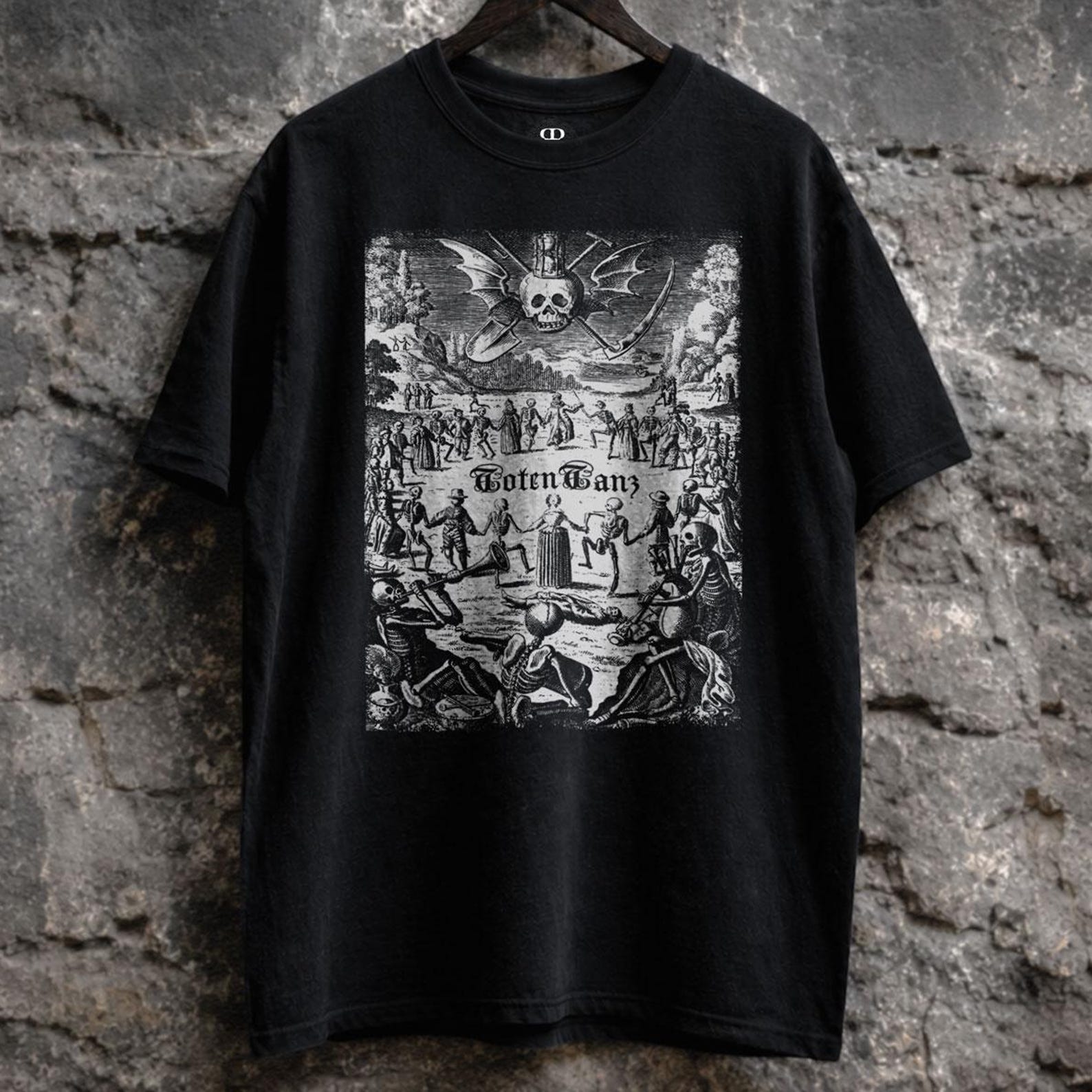 Totentanz Shirt, Dance of Death, Memento Mori, Danse Macabre S