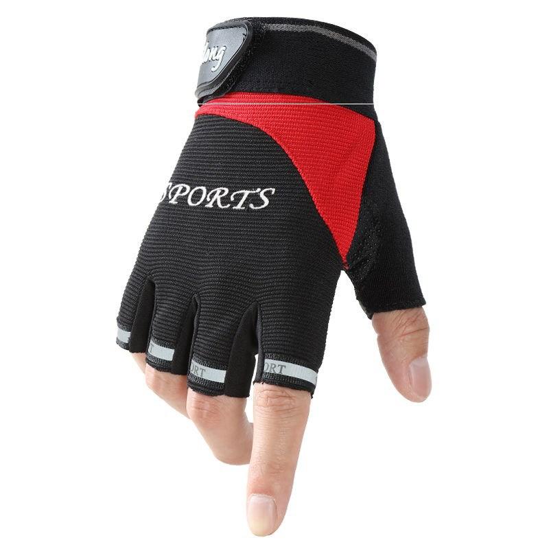 Cycling Half Finger Sports Gloves Men and Women Outdoor Fitness Spring and Summer Thin Motorcycle Bicycle Children's Gloves