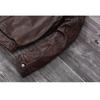 Chinese Size Vintage Genuine Leather Jacket Men Real Cowhide Air Force Flight Suit A2 Pilot Jacket Bomber Jacket