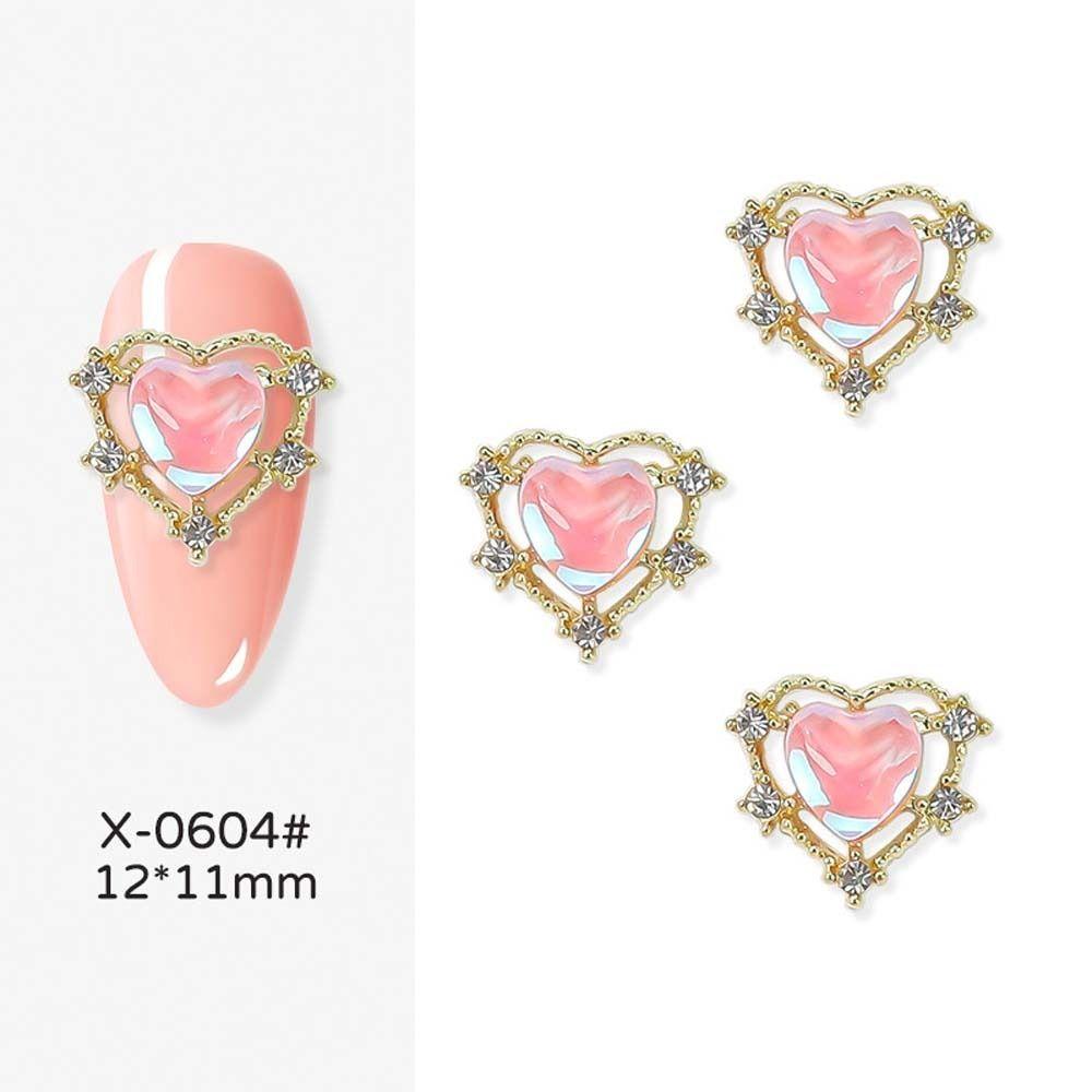 Manicure Accessories Nail Jewelry Rabbit Nail Decorations 3D Nail Art Drills Heart Nail Rhinestones